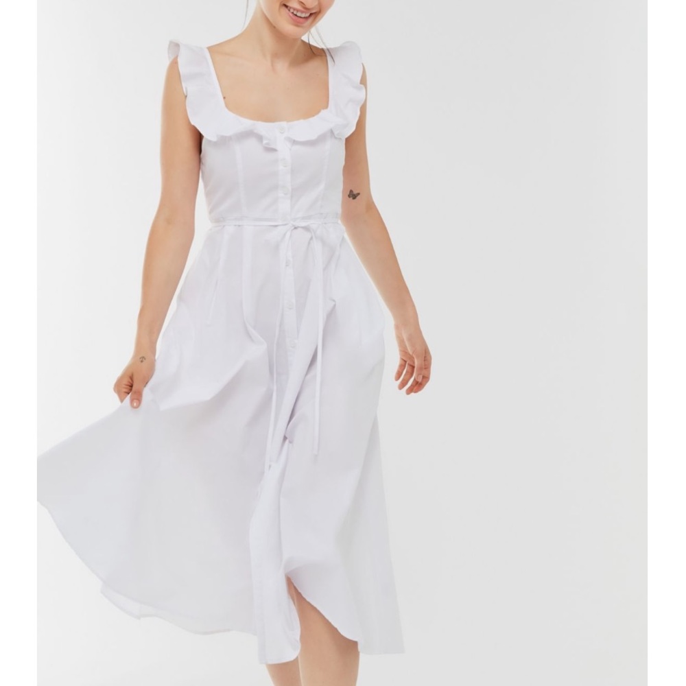 White Midi Dress